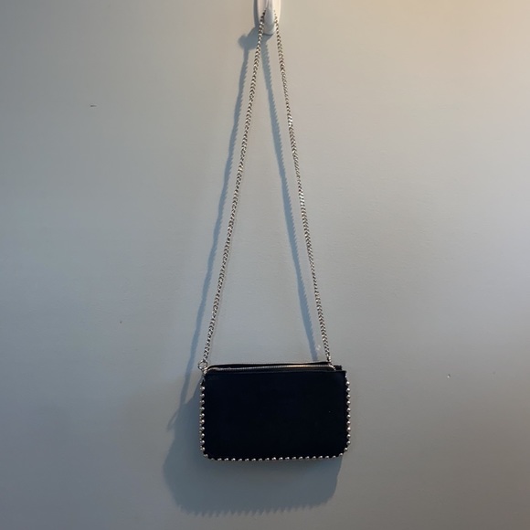 NWOT Zara black purse with silver studs - Picture 2 of 5